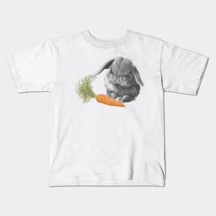 Bunny with carrot Kids T-Shirt